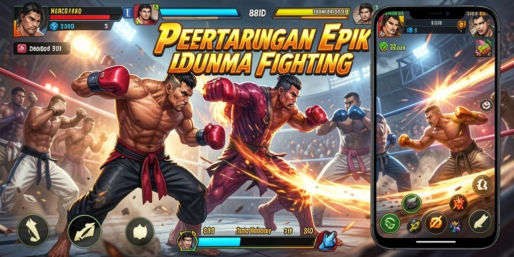 Gameplay intens dengan aksi pertarungan mendebarkan di 88ID.