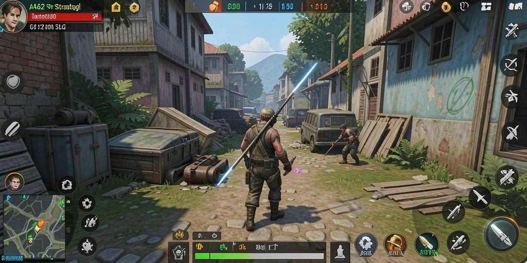 Tampilan gameplay AA62 yang mendebarkan dengan strategi SLG.