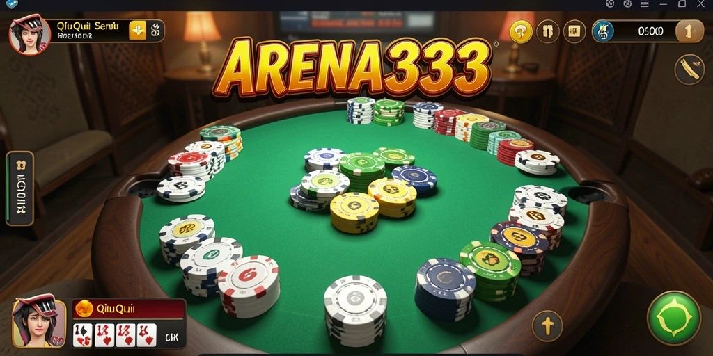 Tampilan gameplay seru QiuQiu di ARENA333.