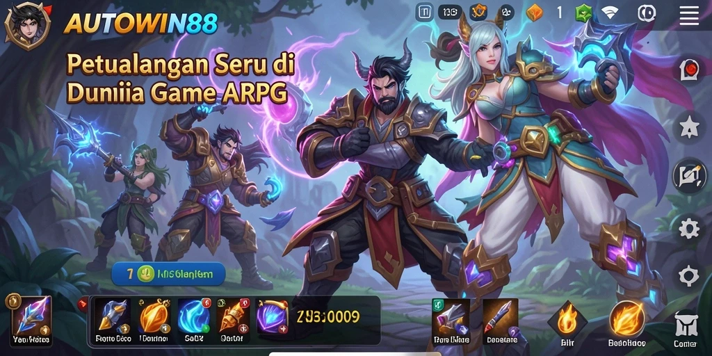 Tampilan gameplay seru dalam AUTOWIN88 dengan pertarungan mendebarkan.