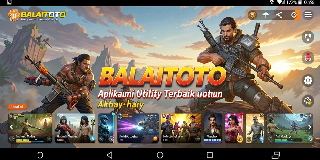 Tampilan antarmuka utama BALAITOTO yang sederhana dan fungsional.