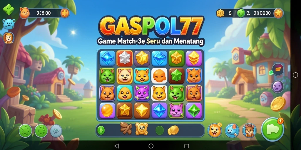 Screenshot menunjukkan gameplay seru dan penuh warna dari GASPOL77.