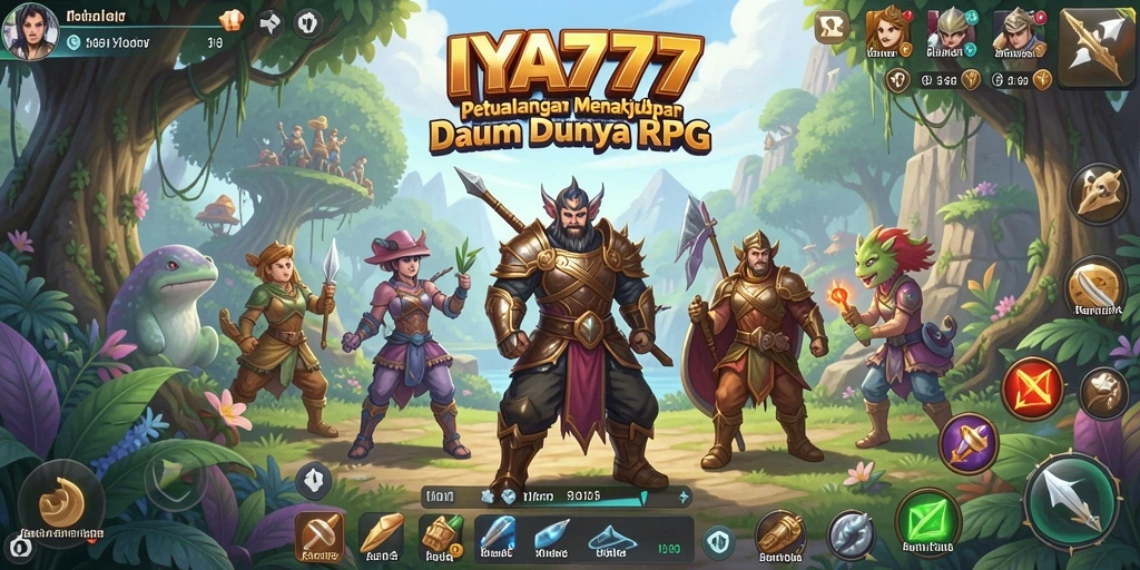 Tangkapan layar menunjukkan aksi seru dalam gameplay RPG IYA777.