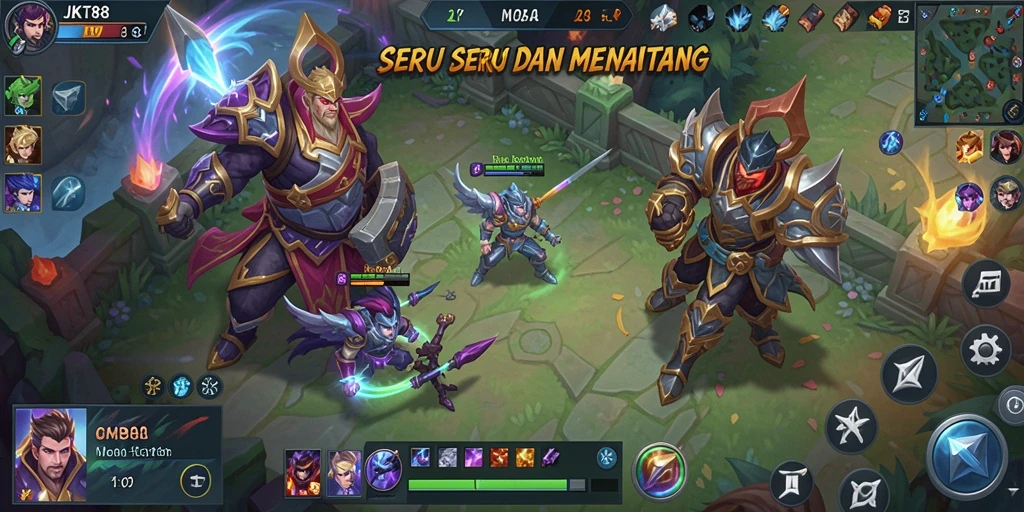 Tampilan gameplay seru dari JKT88 dengan aksi pertarungan yang mendebarkan.