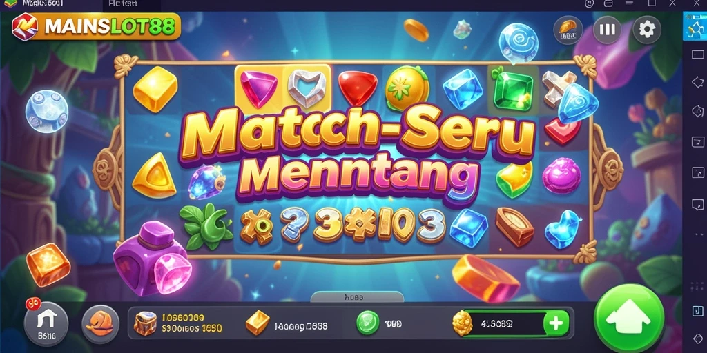 Tampilan gameplay seru MAINSLOT88 dalam aksi Match-3.