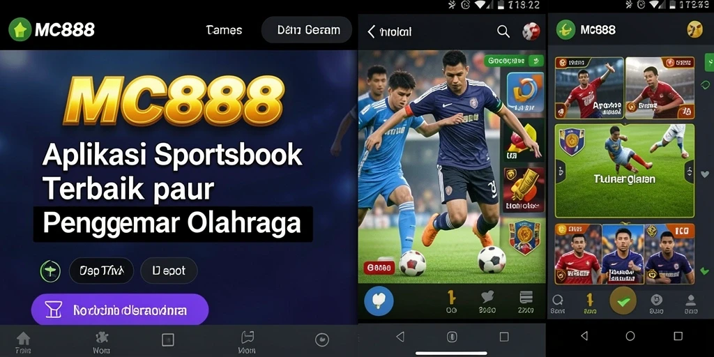 Tampilan utama gameplay Sportsbook MC888 dengan berbagai opsi taruhan.