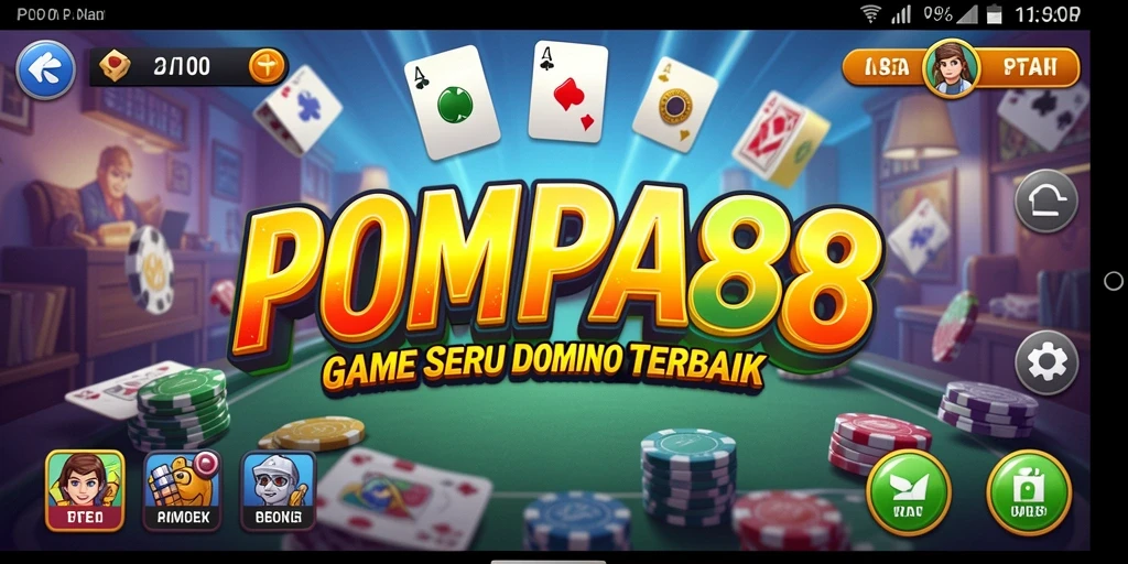Tampilan menarik gameplay POMPA88 dalam permainan Domino.