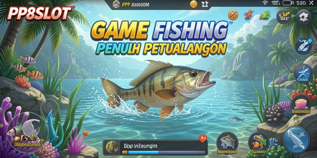 Screenshot utama PP8SLOT menampilkan aksi memancing yang mendebarkan.