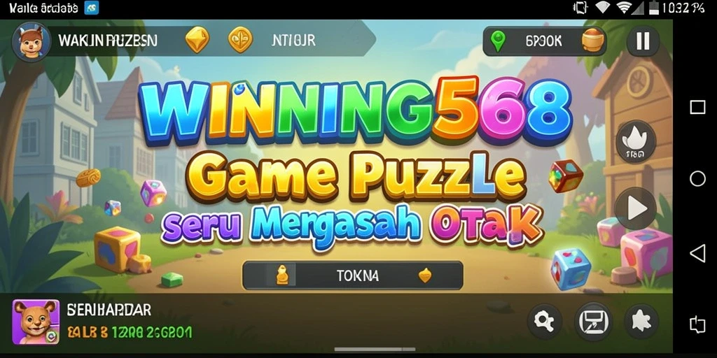 Tampilan gameplay WINNING568 yang seru dengan tantangan Puzzle menarik.