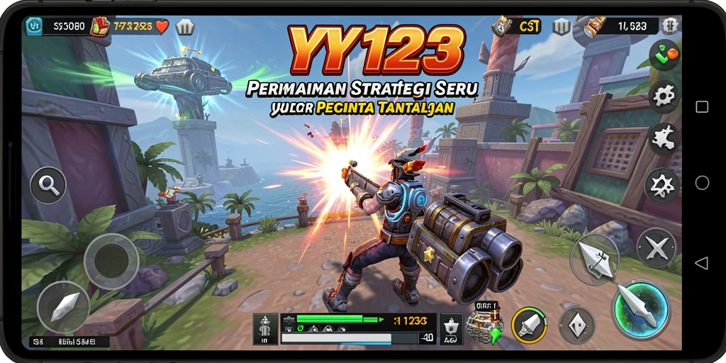Tampilan gameplay YY123 yang menegangkan dan penuh strategi.